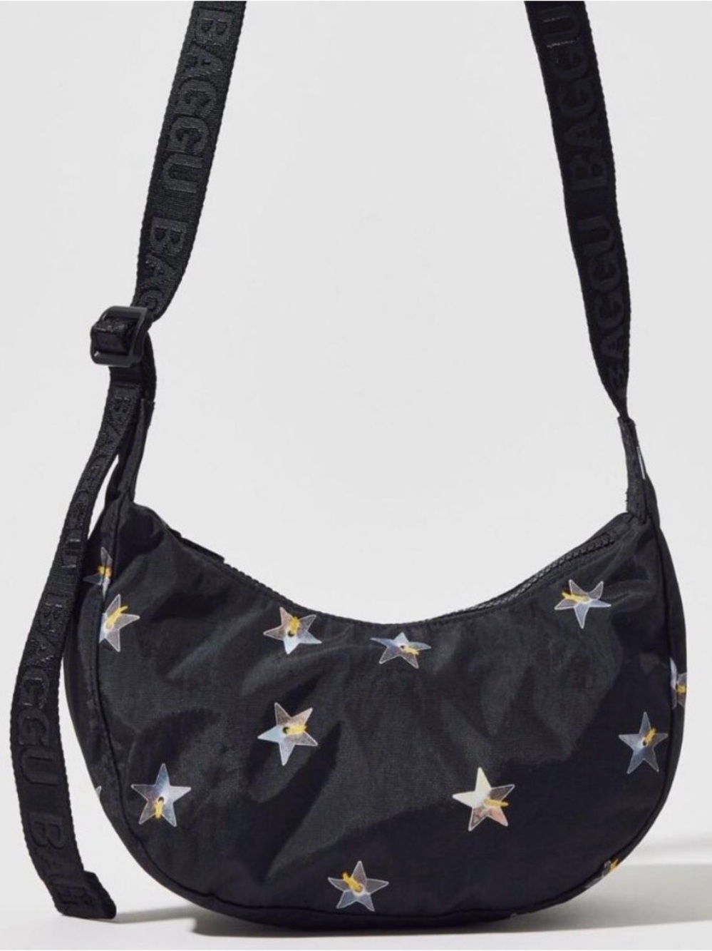 NWOT Baggu Small Crescent Bag - Stars